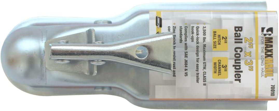 Acoplador remolque lengüeta recta 3 3500lbs