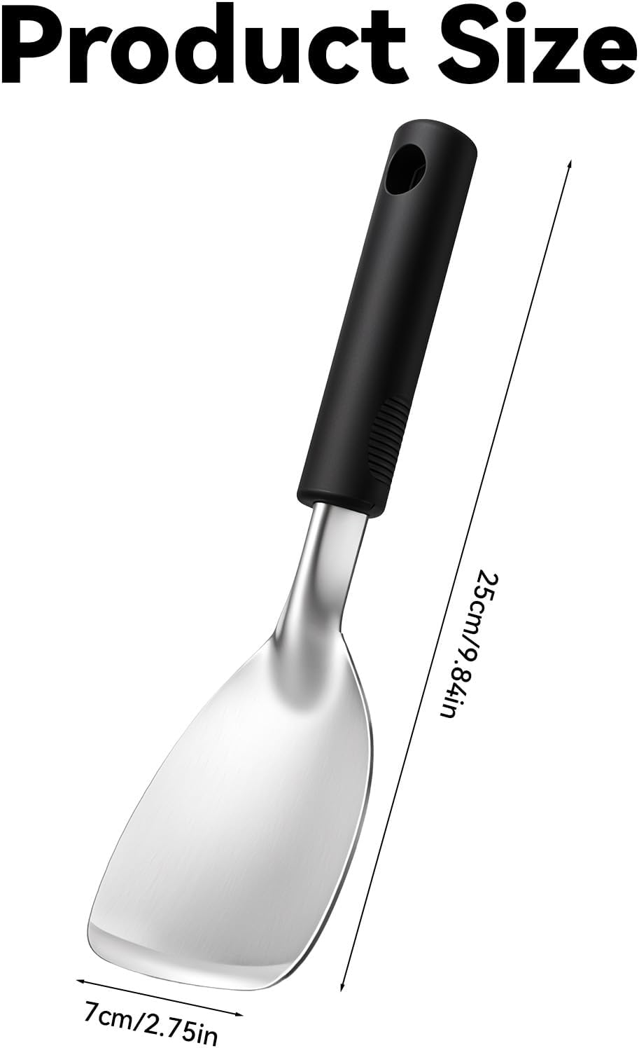 Pala helado acero inox antideslizante mango resistente