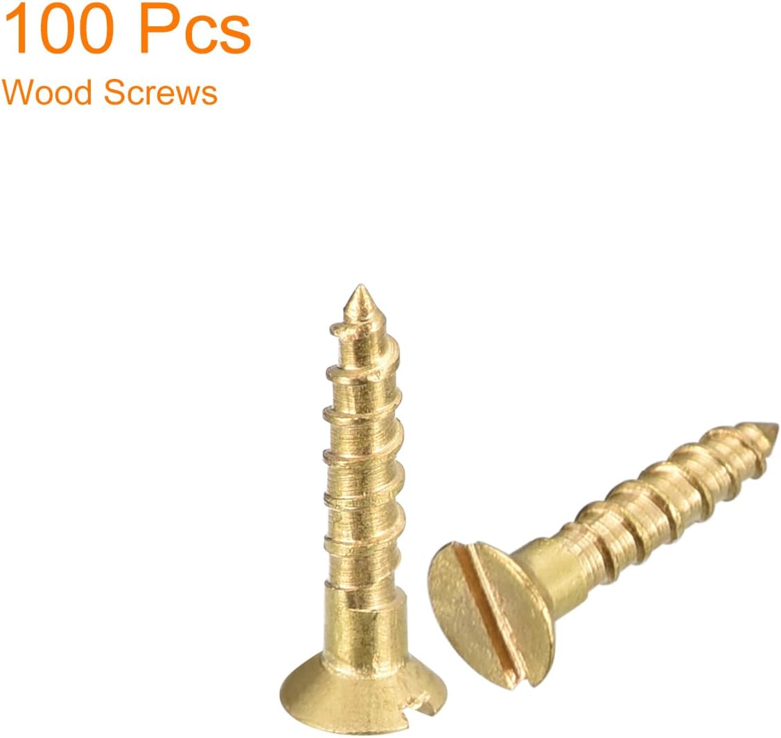 Tornillos latón M1.0 anurado para muebles