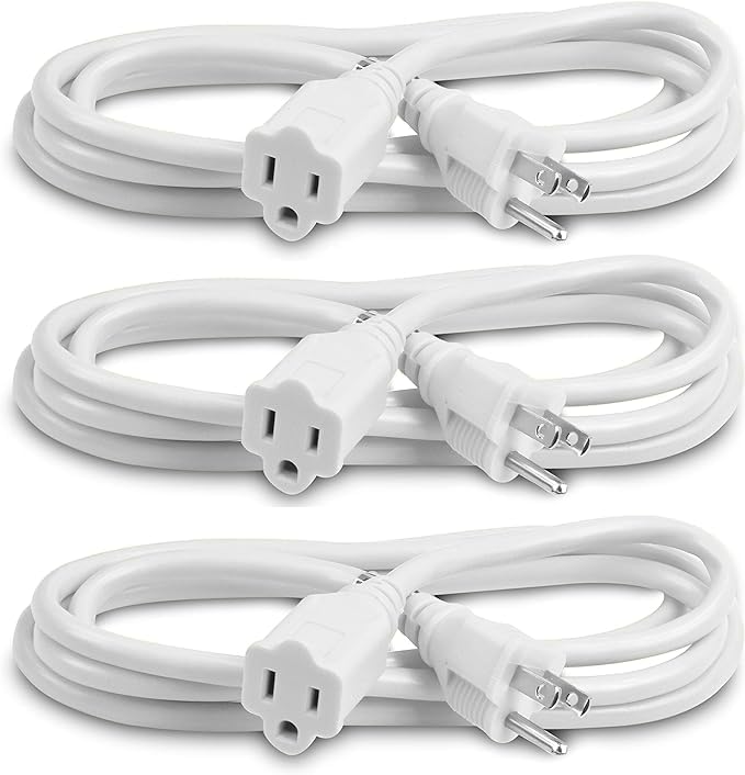 Cable extensión trabajo pesado 16/3 25 ft UL certif. 3 Pzas