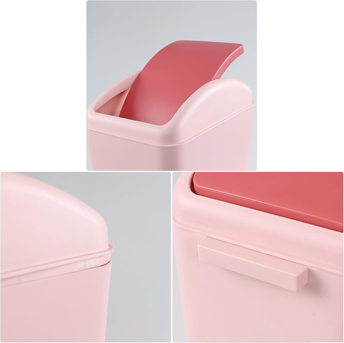 Bote basura plástico 4gal tapa giratoria baño dormitorio