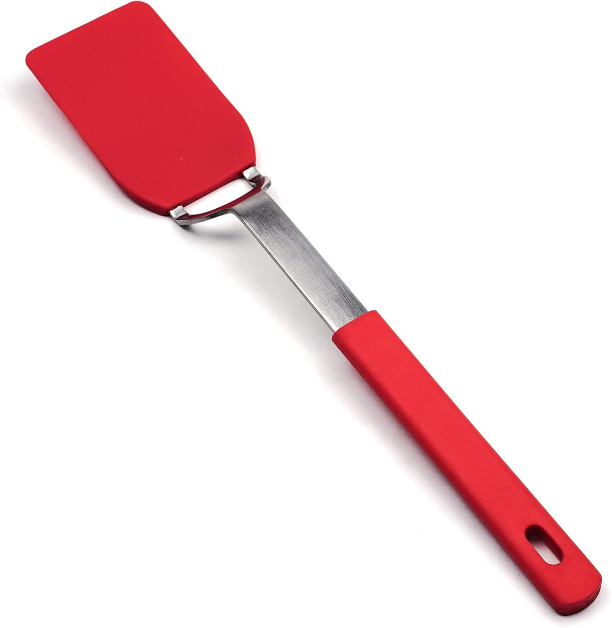 Espátula flexible nailon mango acero inox 10.75x2pulg rojo