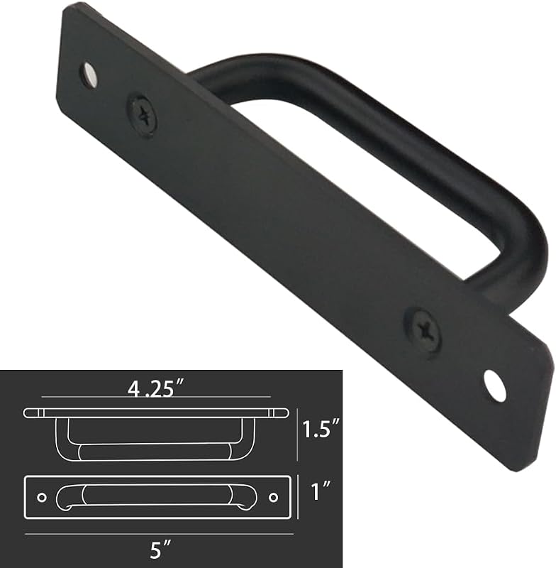 Pack 30 Tiradores Aluminio Negro Mate 4.25"