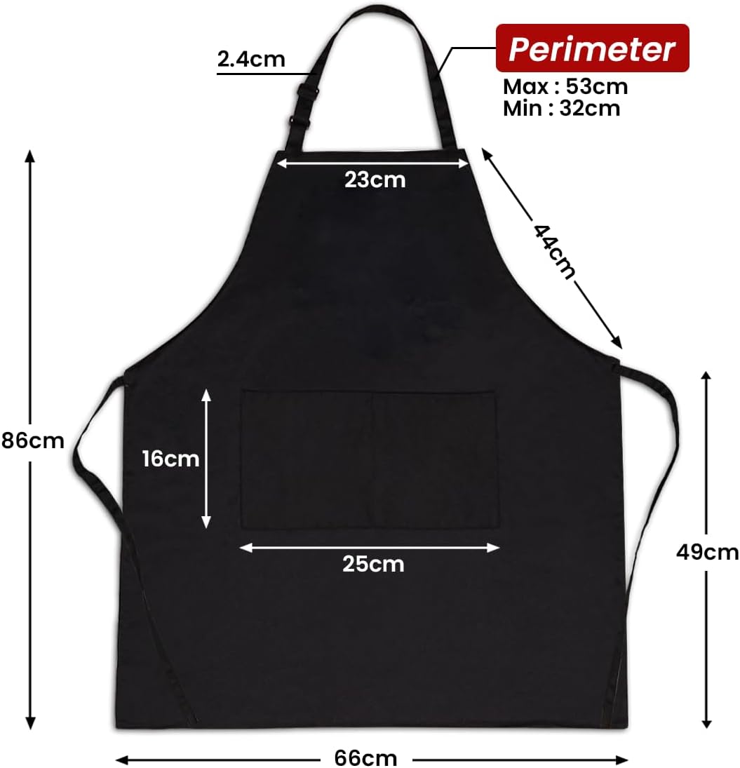 Delantal para hombre con bolsillos para cocina barbacoa