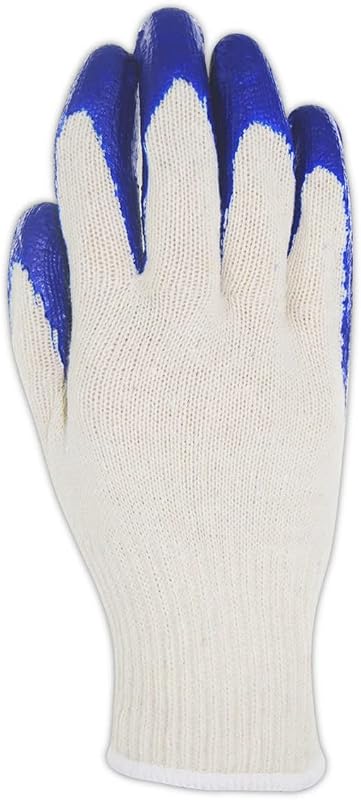 Guantes algodón poliéster revestimiento látex talla M