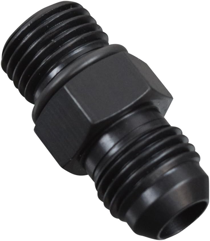 Adaptador bomba combustible 6AN flare oring negro anodizado