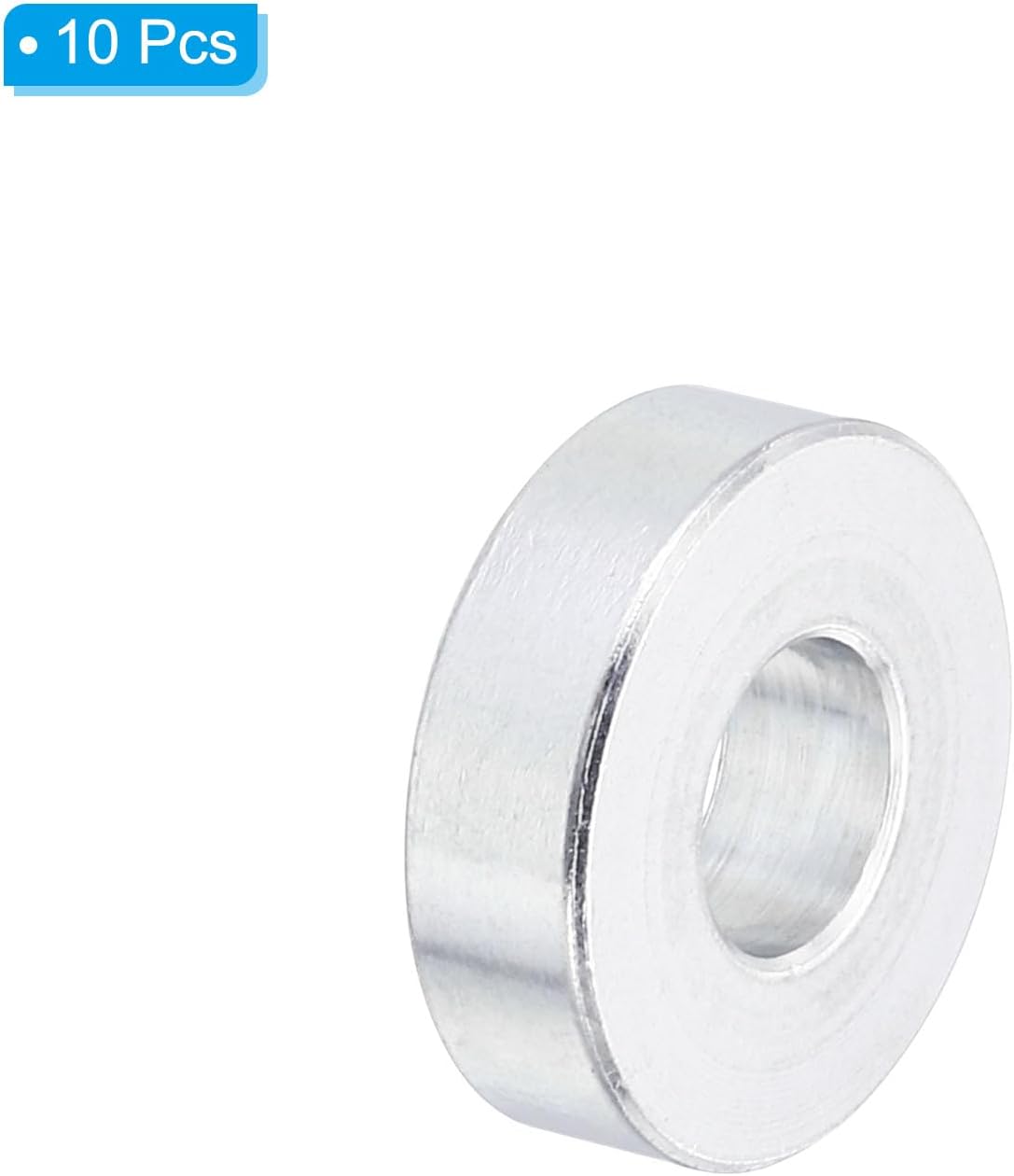 Espaciador aluminio M8 10 Pzas 0.34x0.79pulg