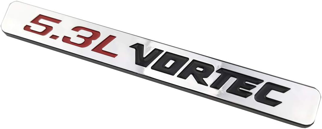 2 Emblemas Capó Vortec 5.3l Silverado Z71 GMC Cromado