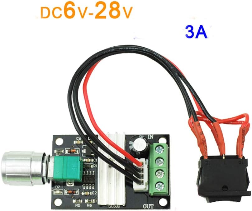 Controlador velocidad motor CC PWM 6-28V 3A