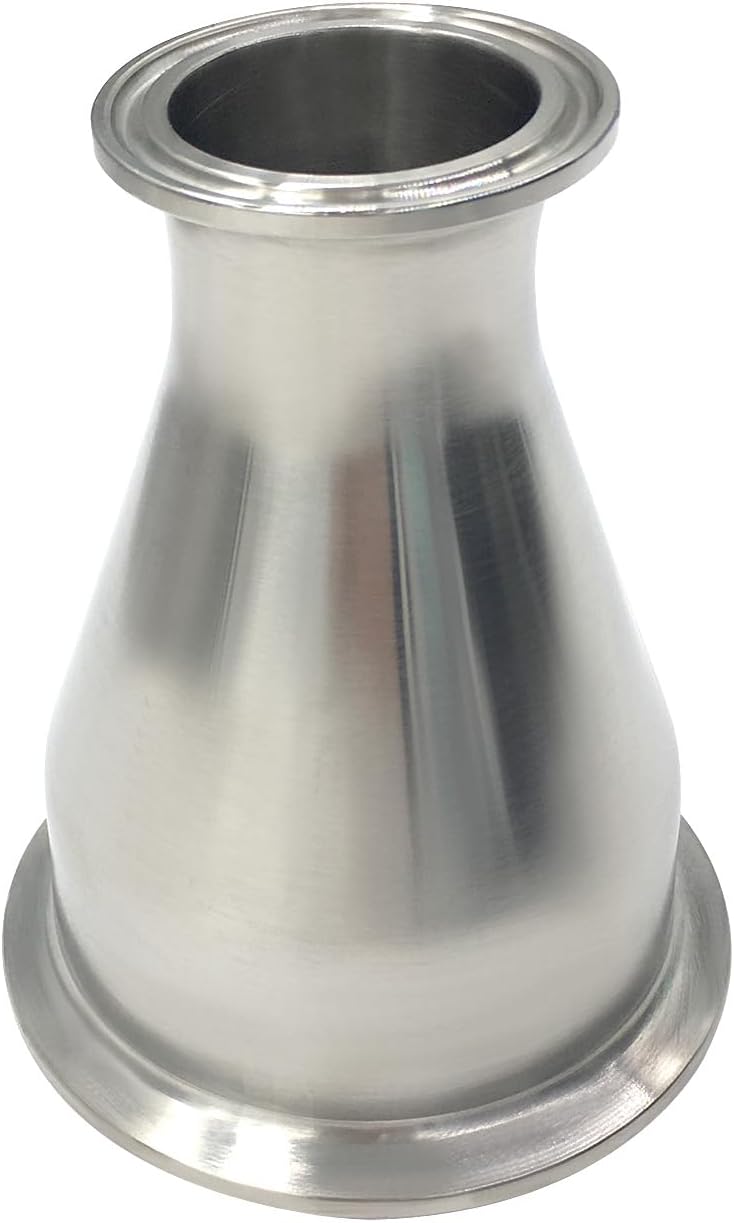 Reductor Tri Clamp Acero Inox 304 Tubo 3" a 1.5"