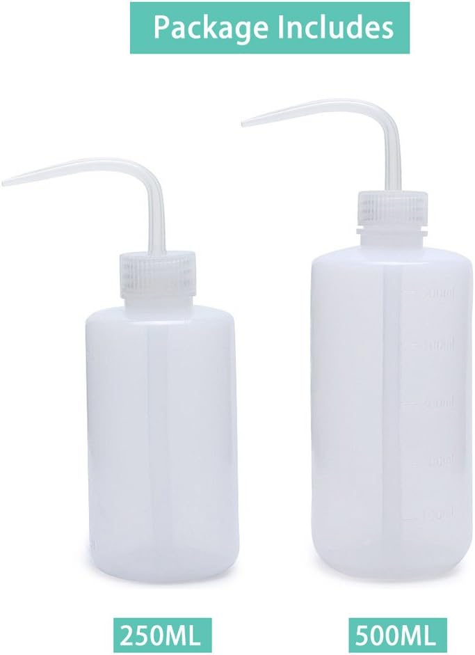 2 Botellas Agua Regar Plantas Plástico 8.45oz y 16.91oz