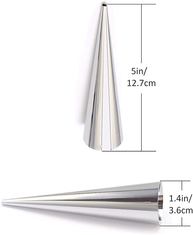 20 Moldes Cónicos Acero Inox 5pulg