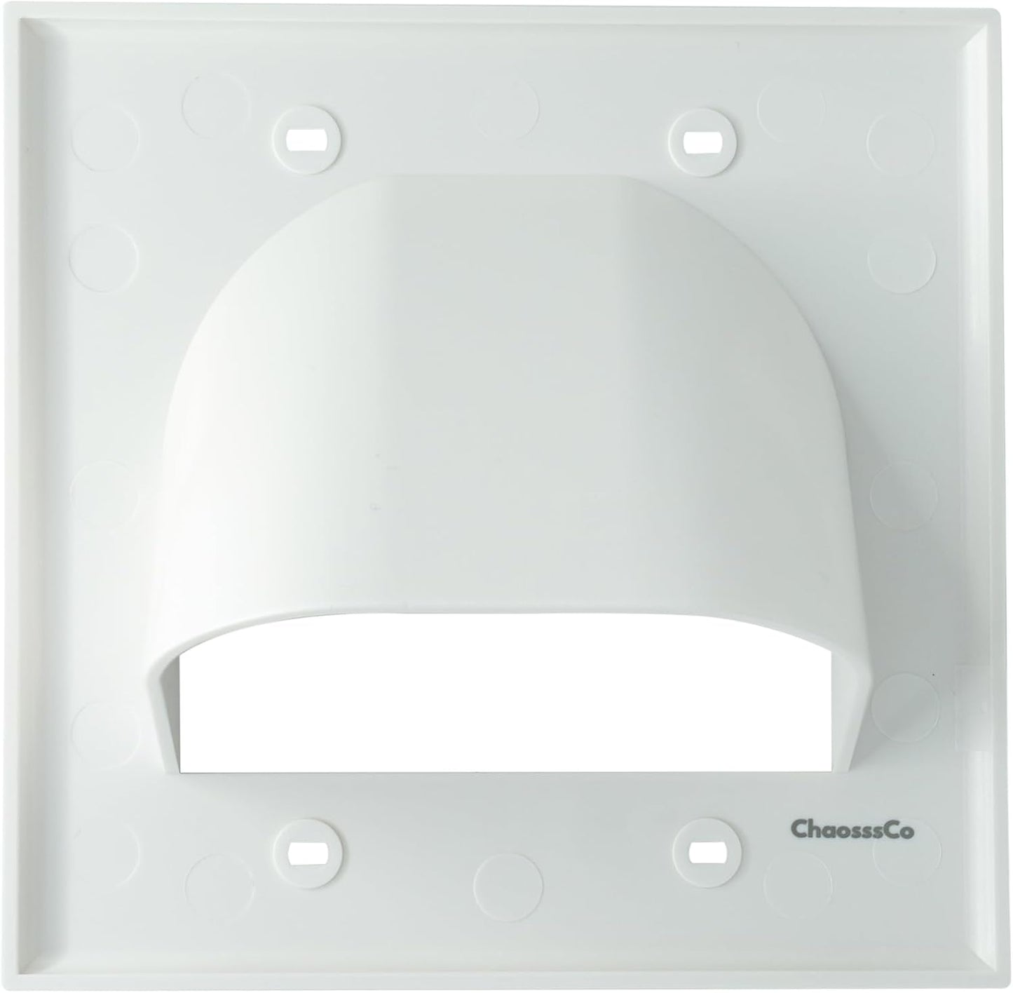 Placa pared paso cable dual 2 bandas bajo voltaje blanco set 5