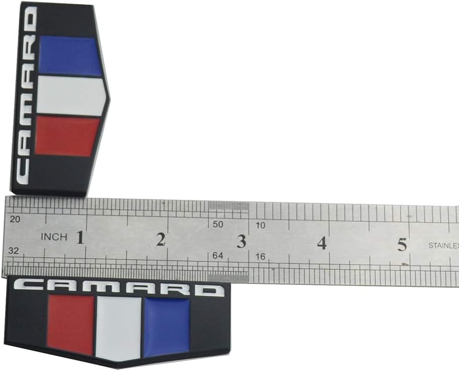 2 Emblemas Camaro 3D para Guardabarros Delantero Negro