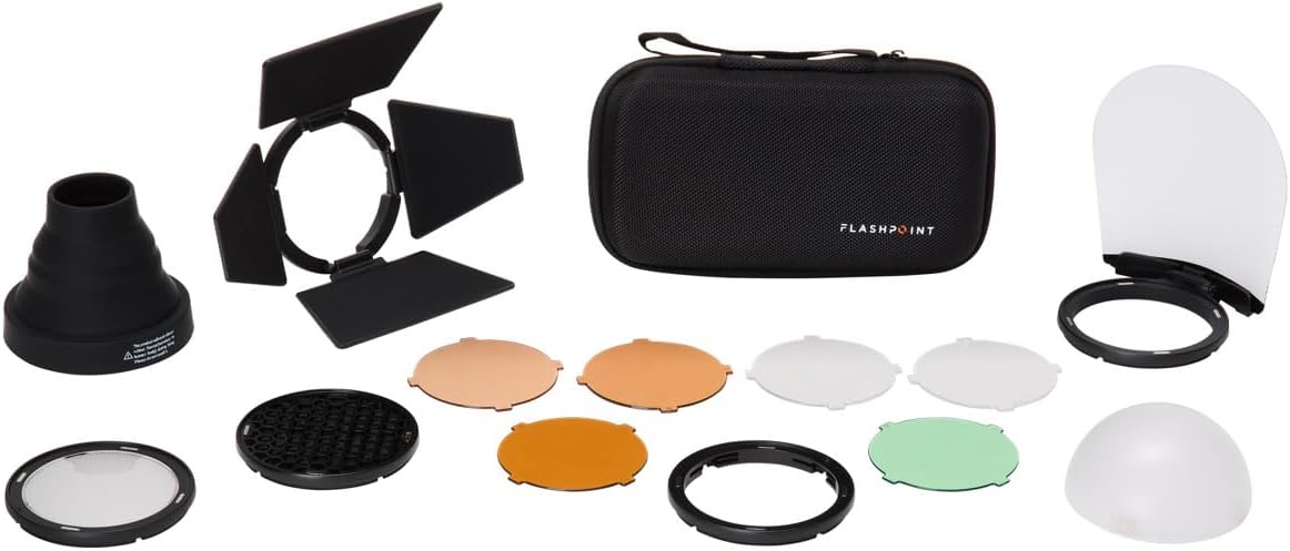 Cabezal flash redondo eVOLV 200 con accesorios