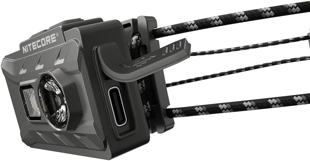 Linterna frontal USB-C recargable 360 lúmenes para mochileros