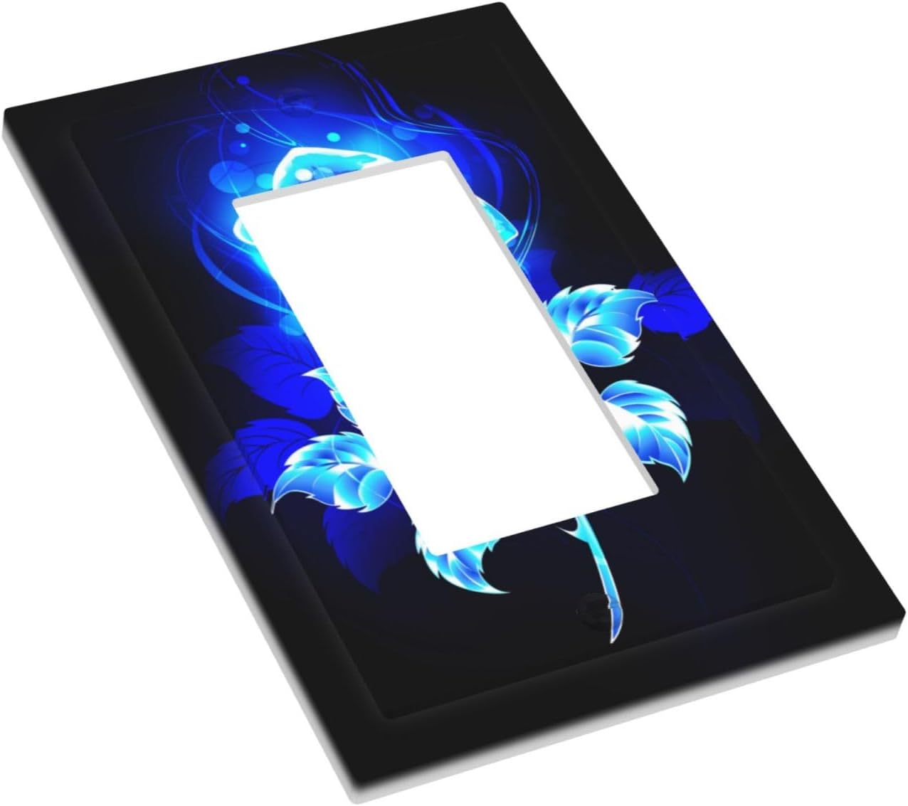 Placa interruptor flor rosa dorada azul 1 Gang cocina hogar