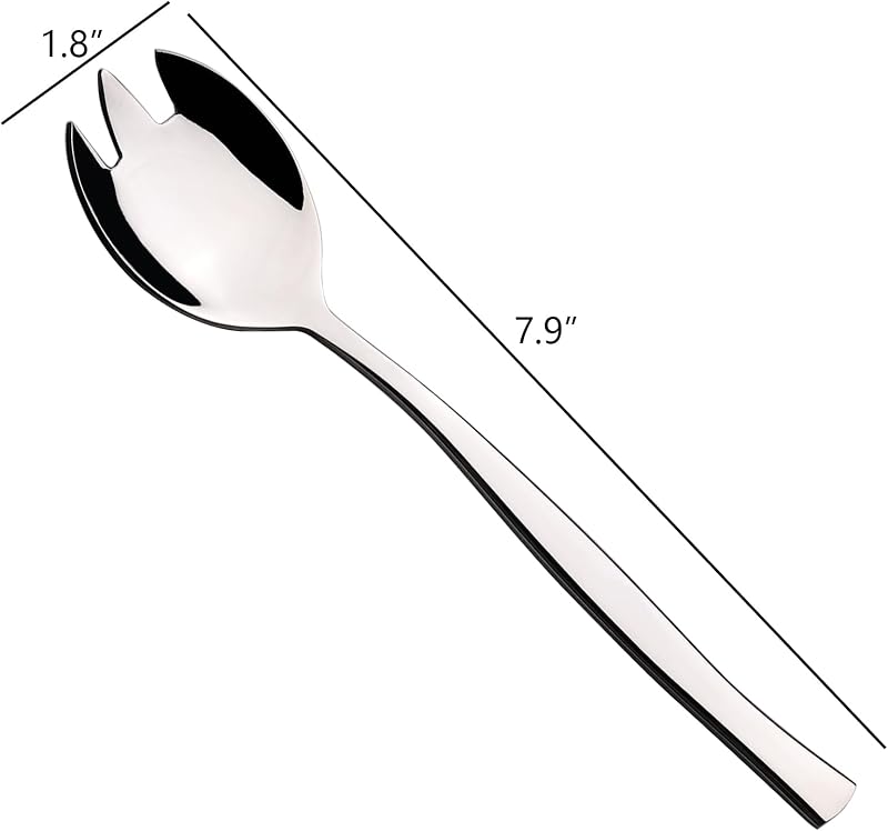 Set 6 cucharas acero inox plateado 7.9pulg