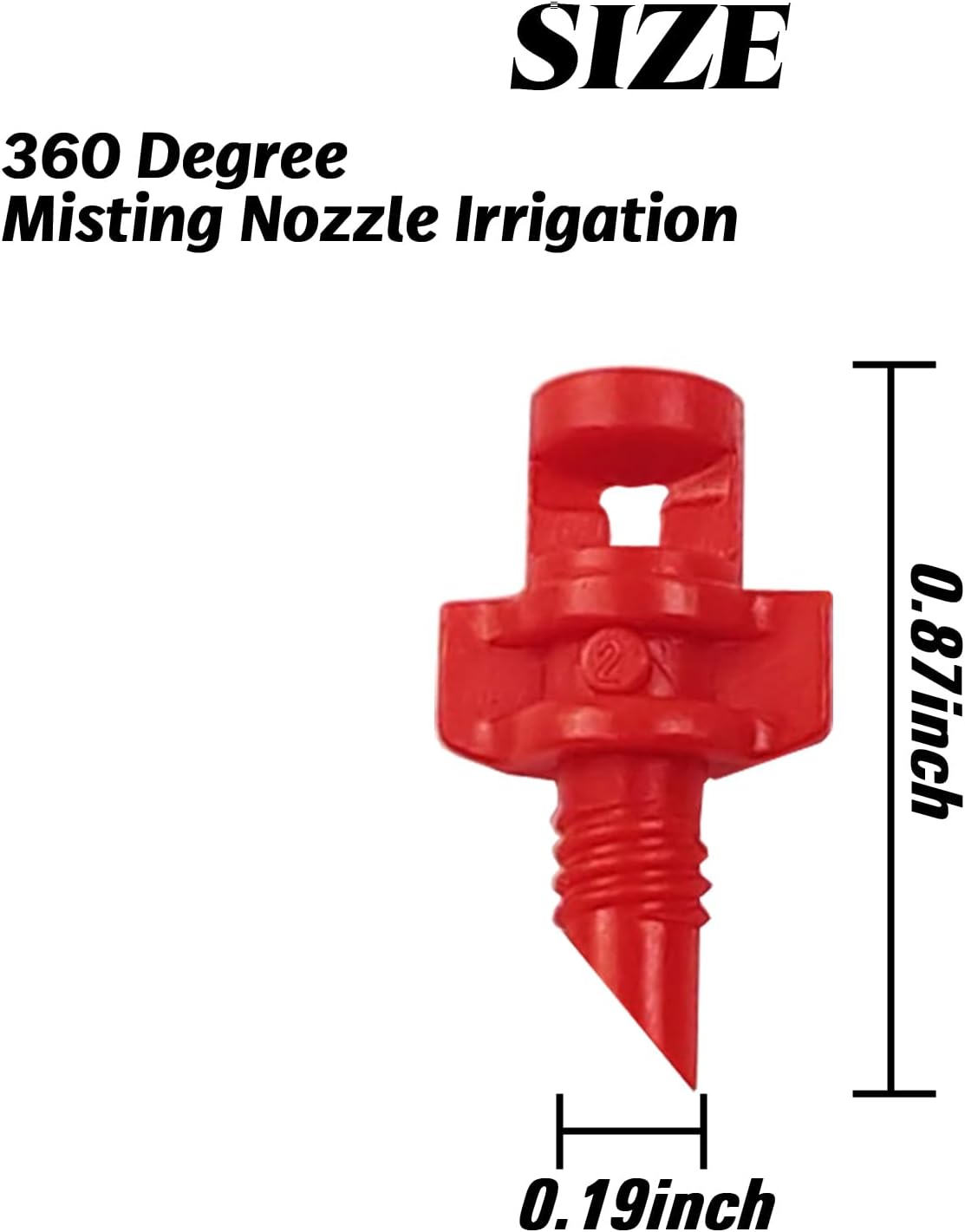 210 Boquillas Riego 360 Grados Micropulverizador Jardín