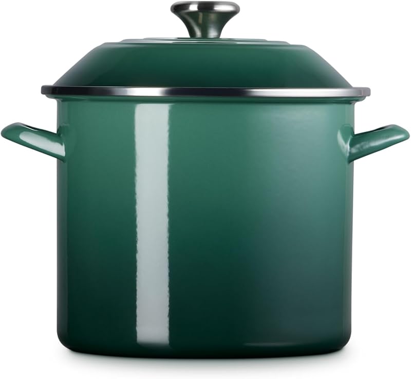 Olla esmaltada acero 10qt con perilla inox