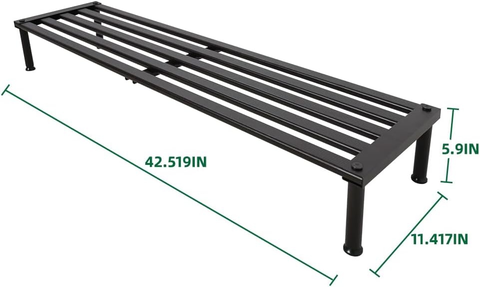 Soporte plantas aluminio resistente óxido sala jardín ébano