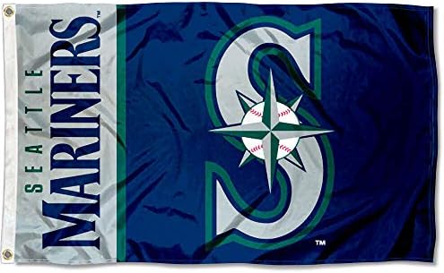 Bandera de Marineros de Seattle 3x5 para Decoración de Hogar