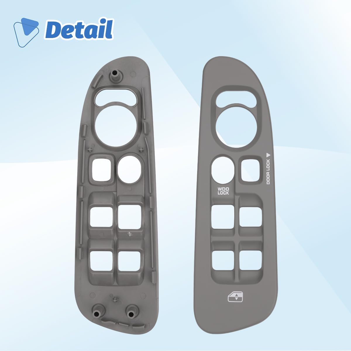 Cubierta interruptor control ventana Dodge Ram gris pardo