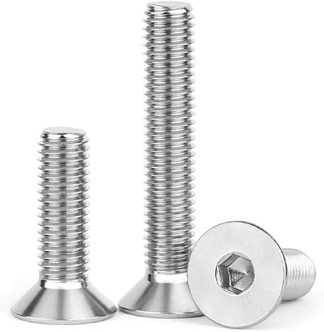 Tornillos Allen 1/4-20 x 4'' acero inox 304 18-8 set 8