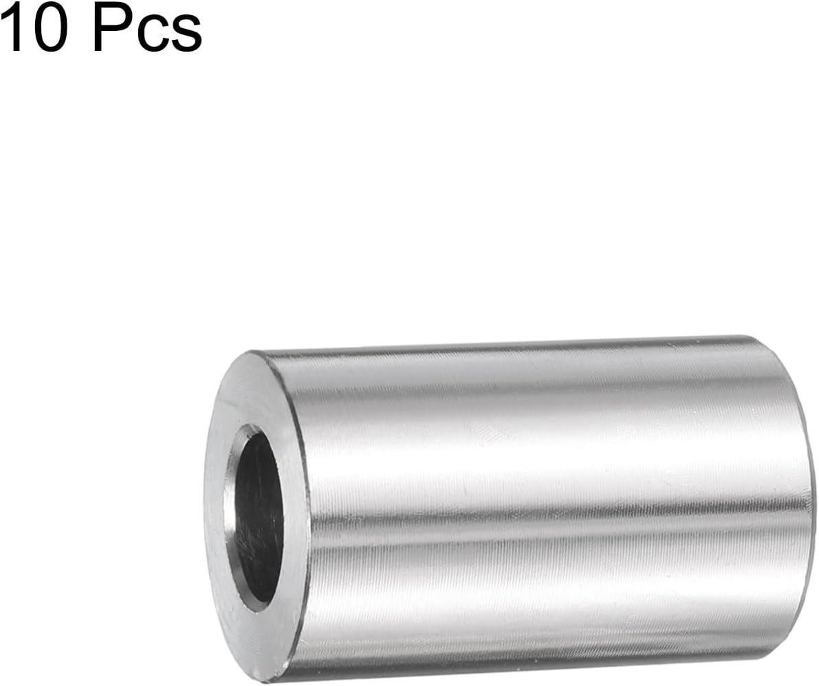Espaciador acero inox 3/8x3/4x1-1/4 pulg redondo liso