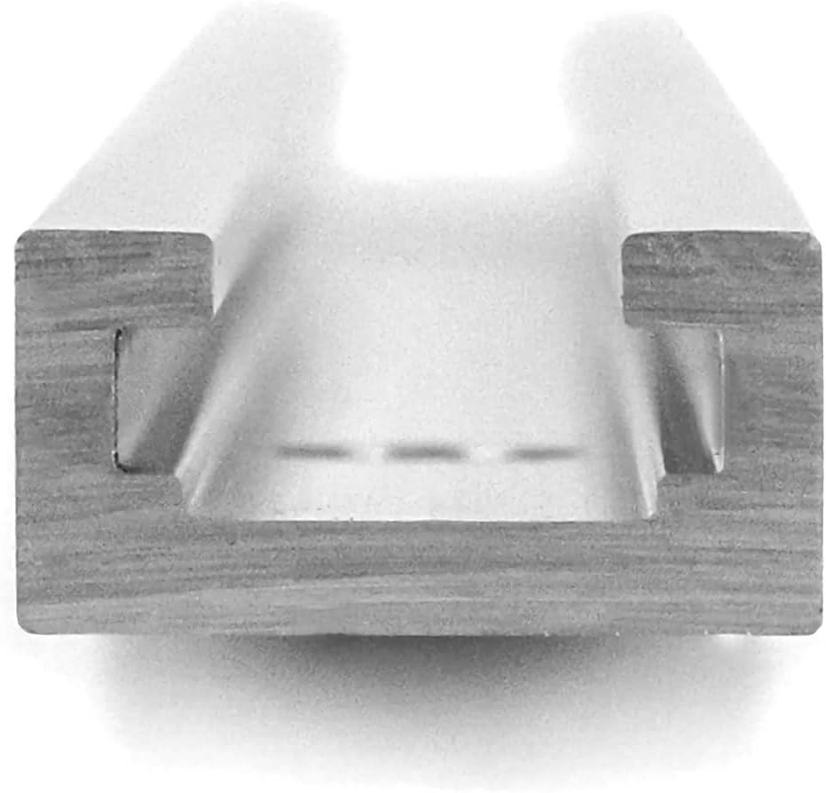 Pista T aluminio 2 rieles doble corte 12pulg carpintería