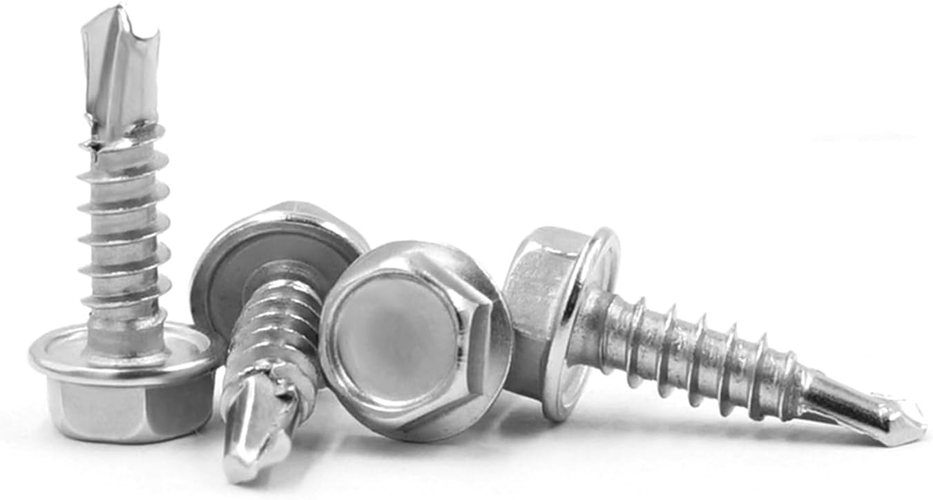 Tornillos autohex 14x2-1/4 acero inox 410 set 30