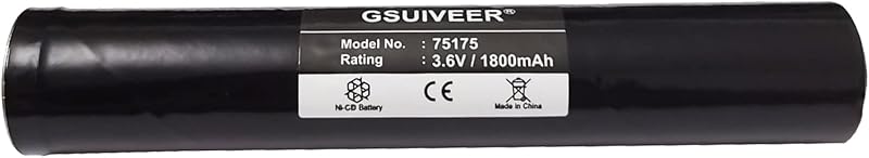 Batería recargable Ni-CD 3.6V 1800mAh comp Streaml ight Stinger