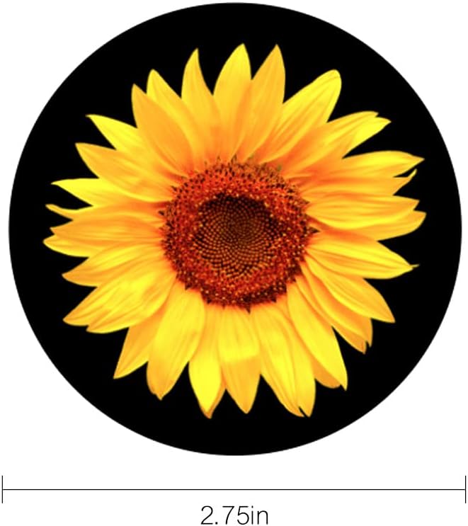 Portavasos Girasol 2.75pulg Silicona Universal para Auto