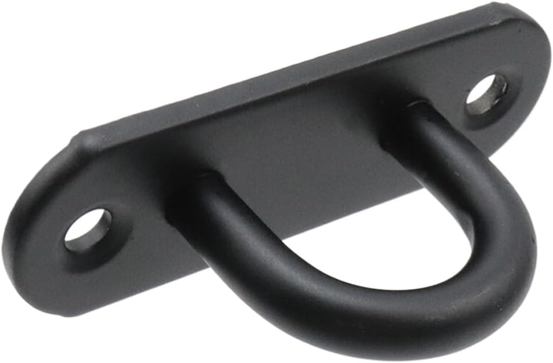 8 Pzas Ganchos Techo Acero Inox Placa Ojo Negro Resistente