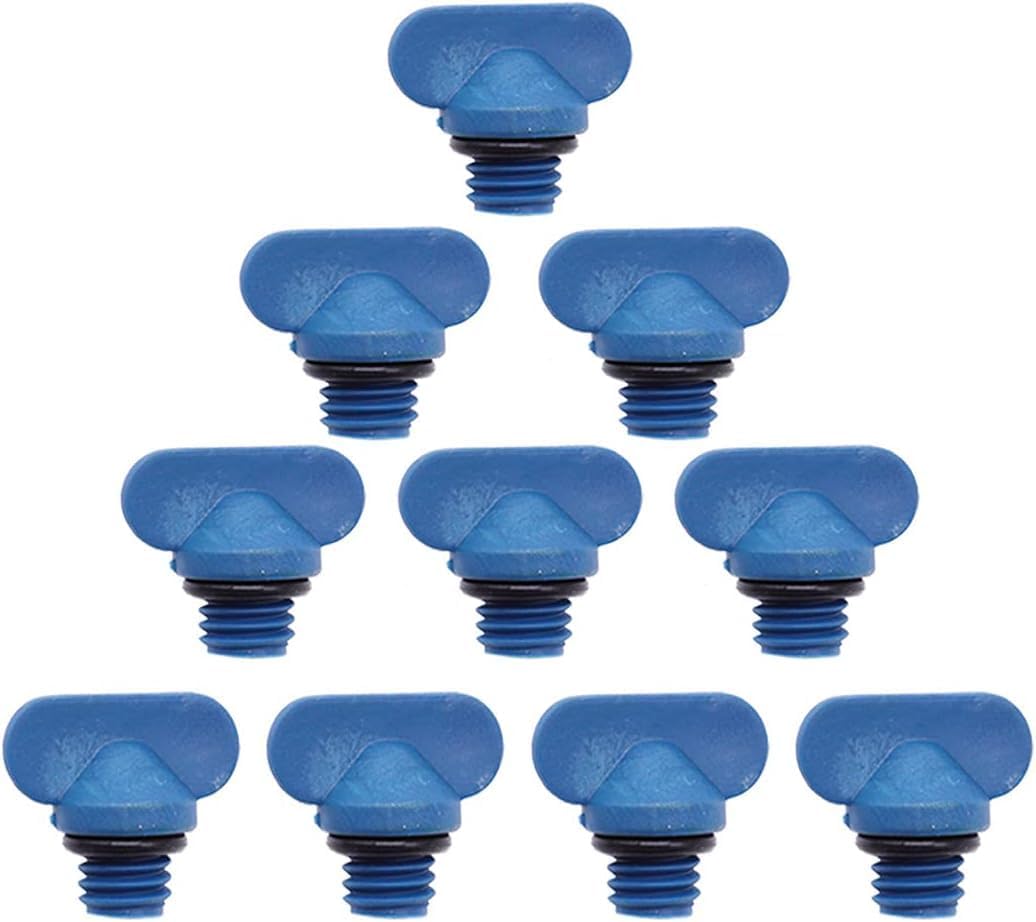 Kit tapones drenaje motor colector azul nailon 10 Uds