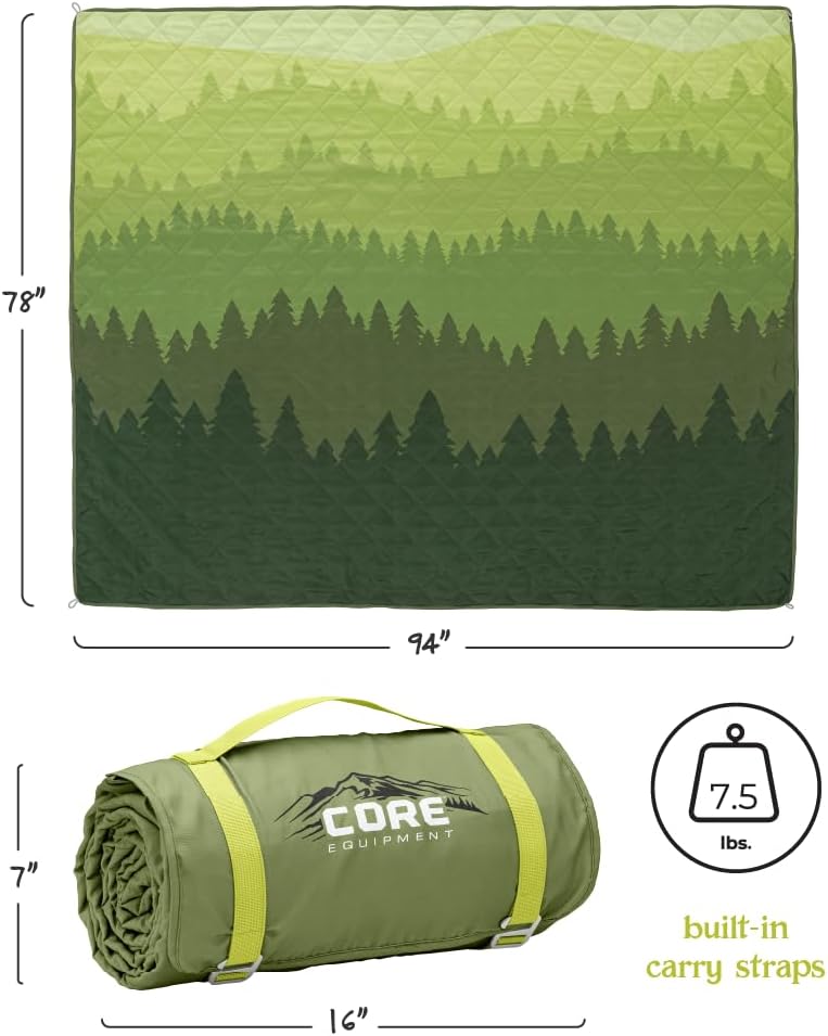 Manta exterior impermeable plegable 94x78pulg con asa y