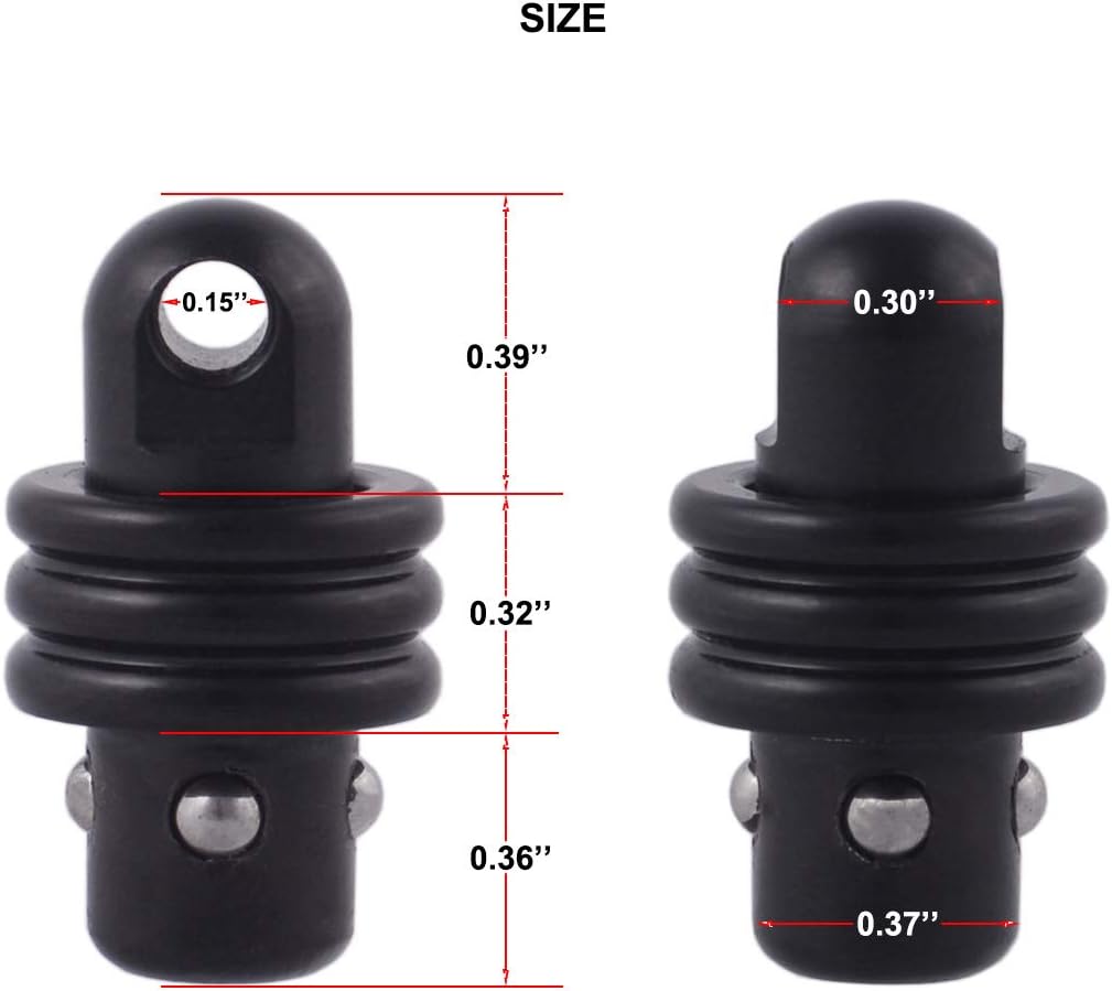 Perno adaptador giratorio desmontable rápido 2uds