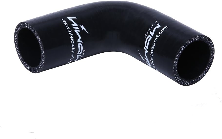 Acoplador codo 90 grados manguera silicona auto negro