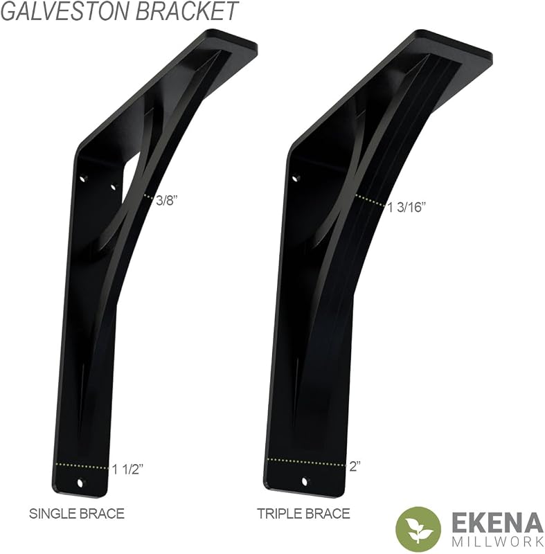 Soporte hierro forjado Galveston 1 1/2x7 1/2x10