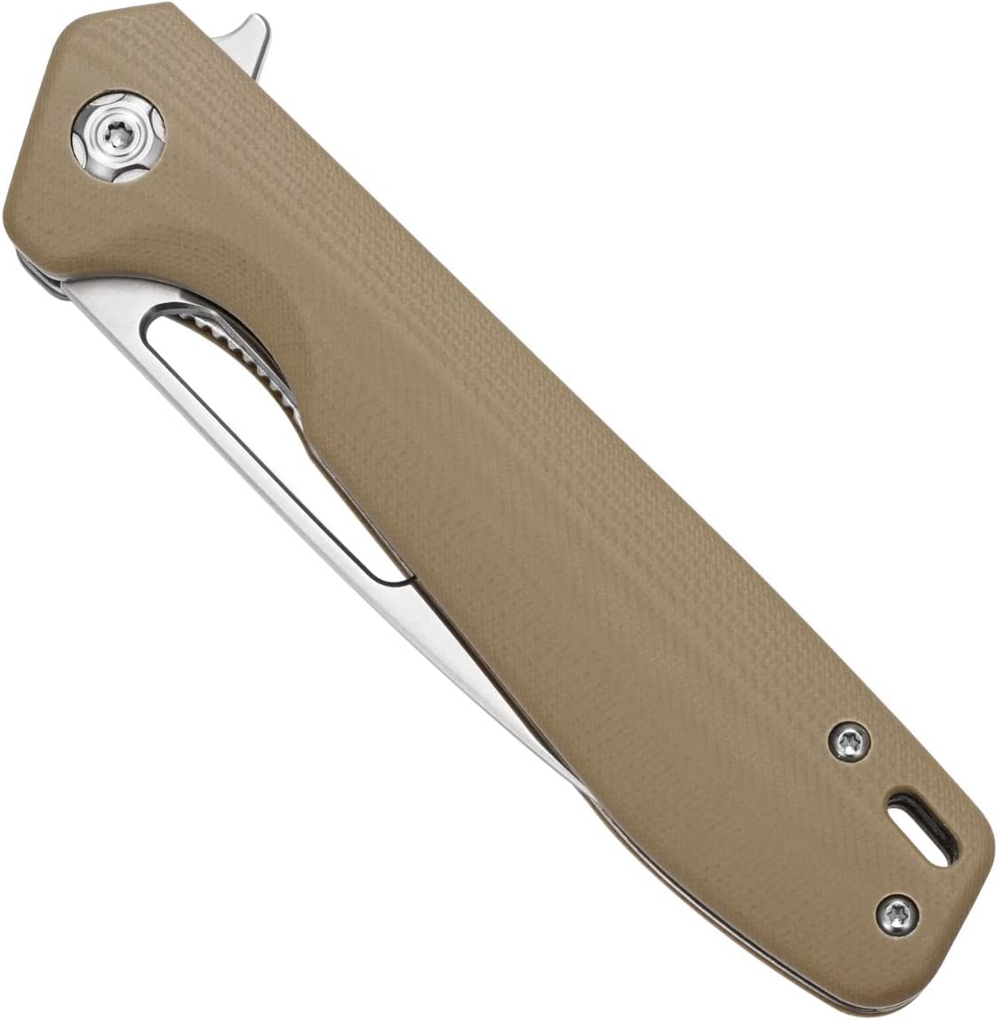 Cuchillo plegable acero 8Cr18Mov mango G10 EDC desierto