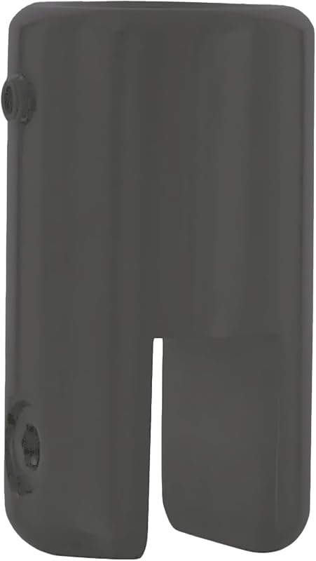Soporte barra negro mate para vidrio 3/8-1/2