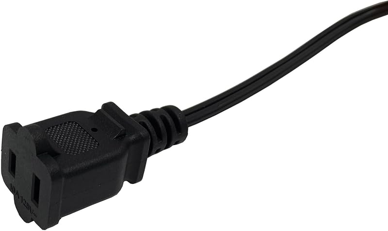 Cable extensión 12ft polarizado Nema 1-15P a 1-15R negro