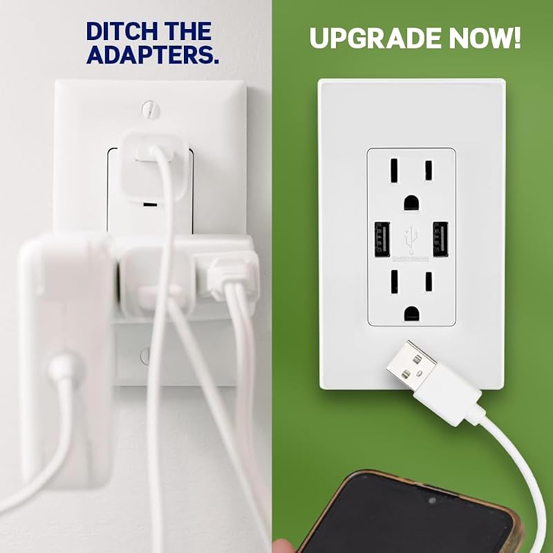 Cargador USB doble 20A resistente T5832-E 125V