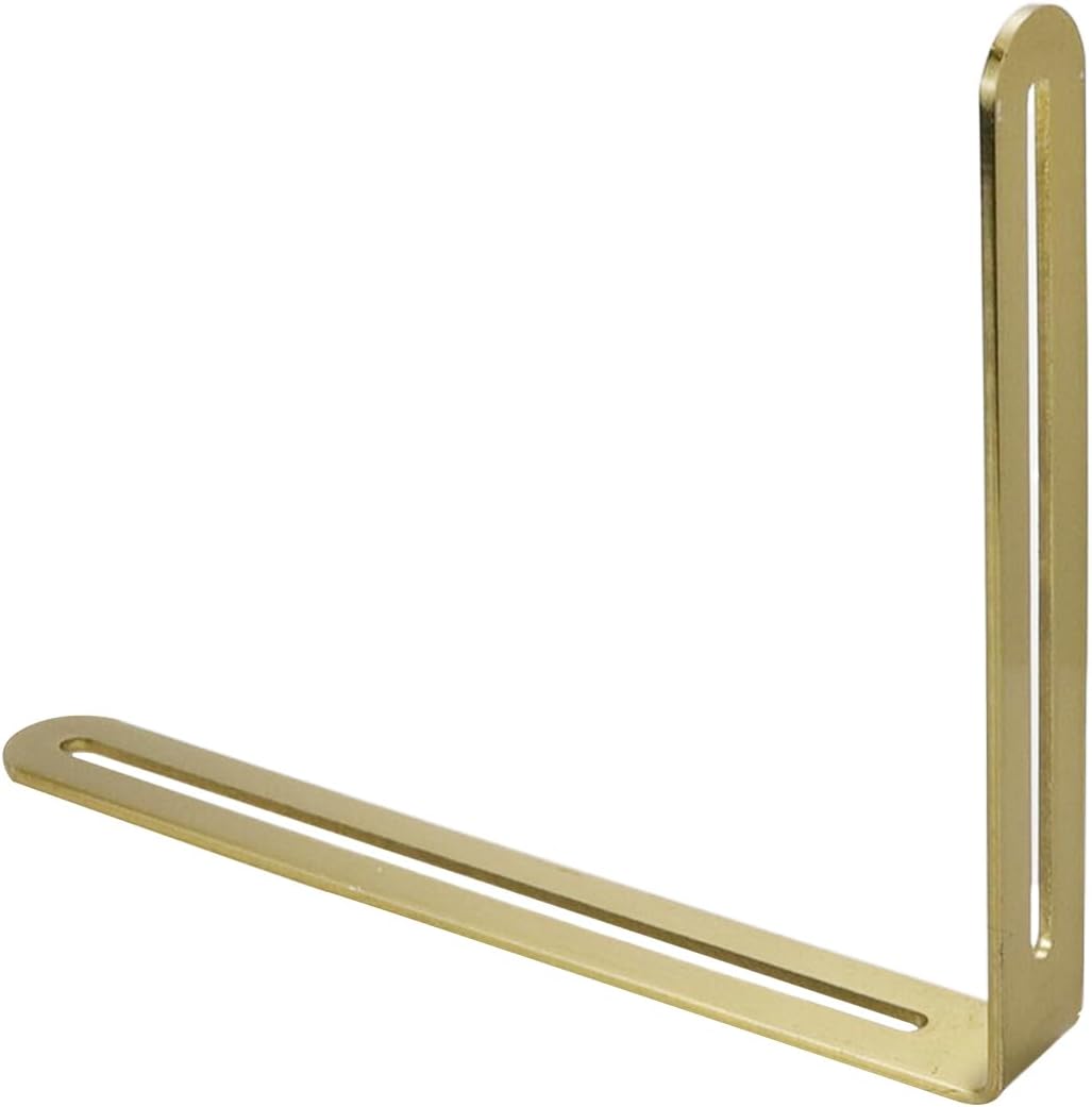 Soportes L acero inox doble ranura 7.87x0.95x6.54"