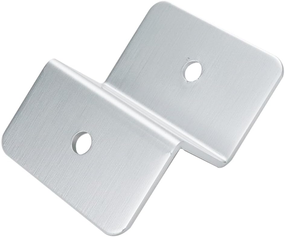 4 Set Soportes Panel Solar Aluminio Z Plata