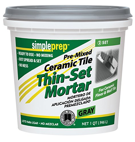 Set cerámica mortero delgado 1qt gris