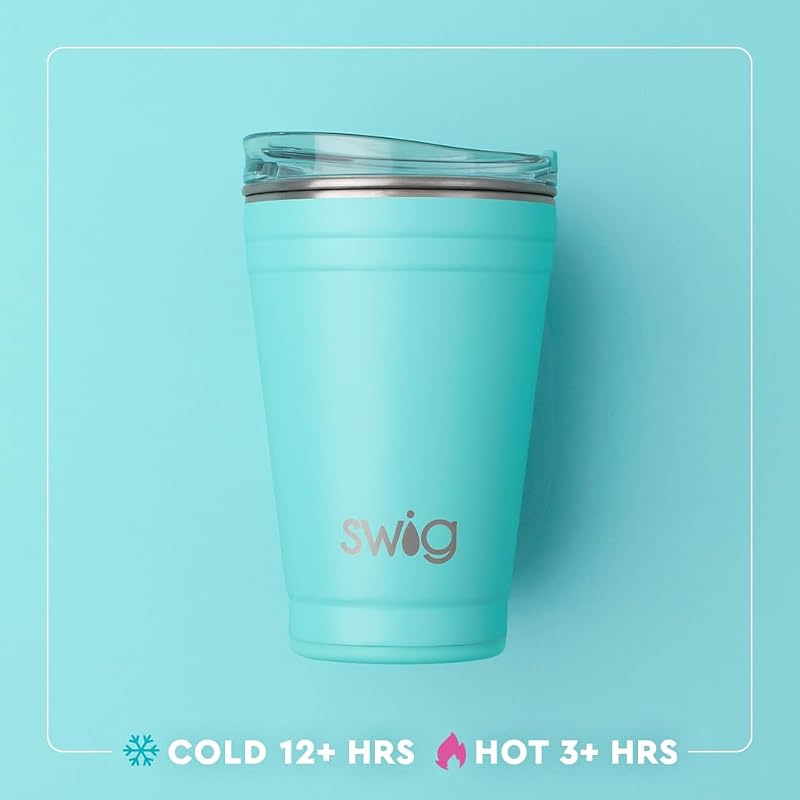 Vaso acero inox 18oz apilable con tapa EZ Slider