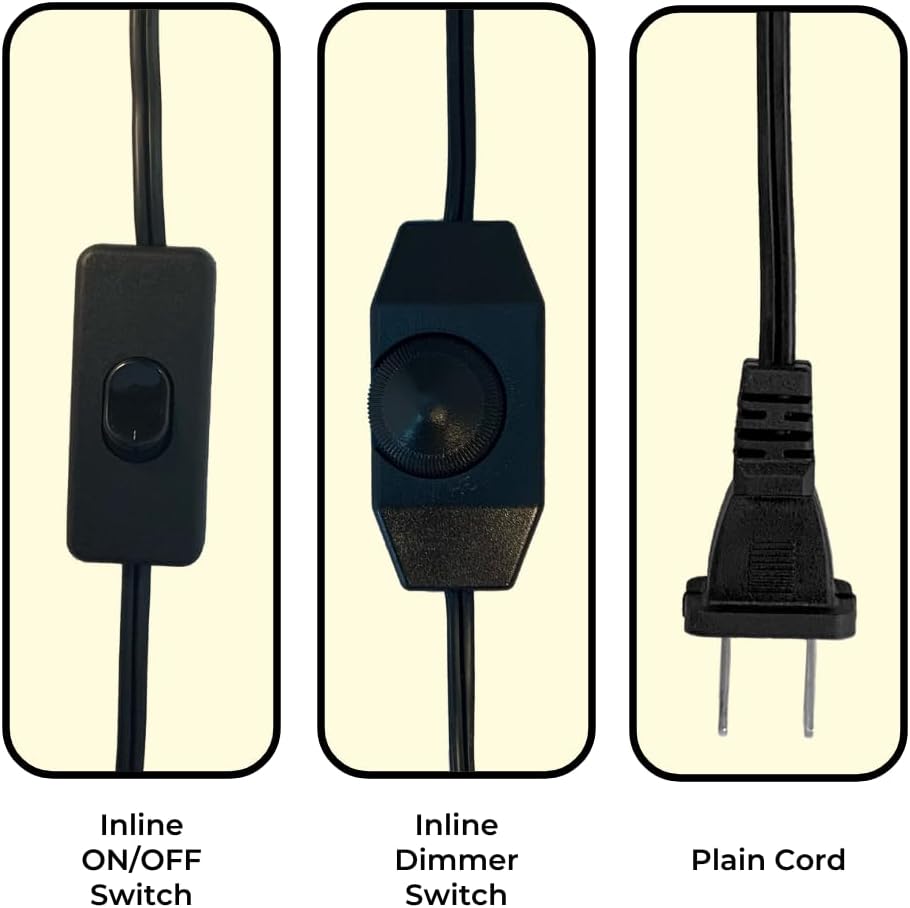 Cable lámpara 8ft CO-1001-BLK-12-1