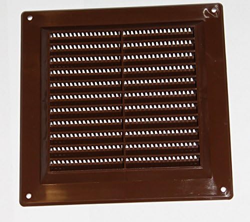 Rejilla ventilación plástico marrón 5.906x5.906pulg