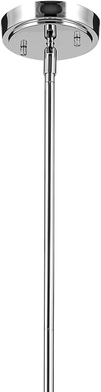 Colgante cristal transparente cromado 13.75pulg